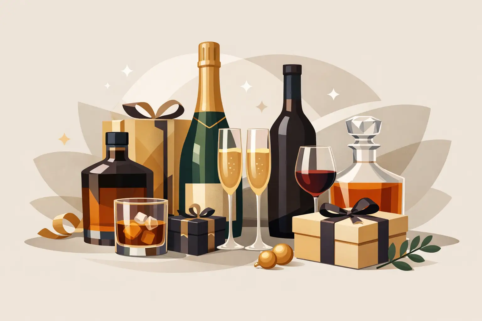 Bebidas premium para presentear bem