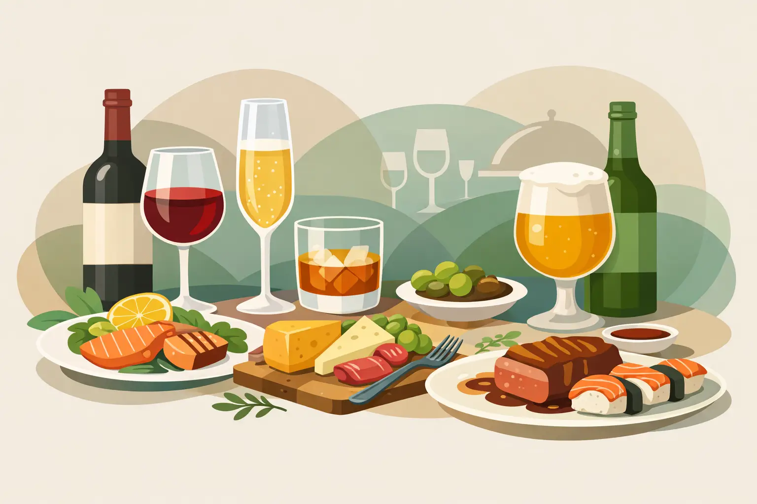 Bebidas para harmonização gastronômica