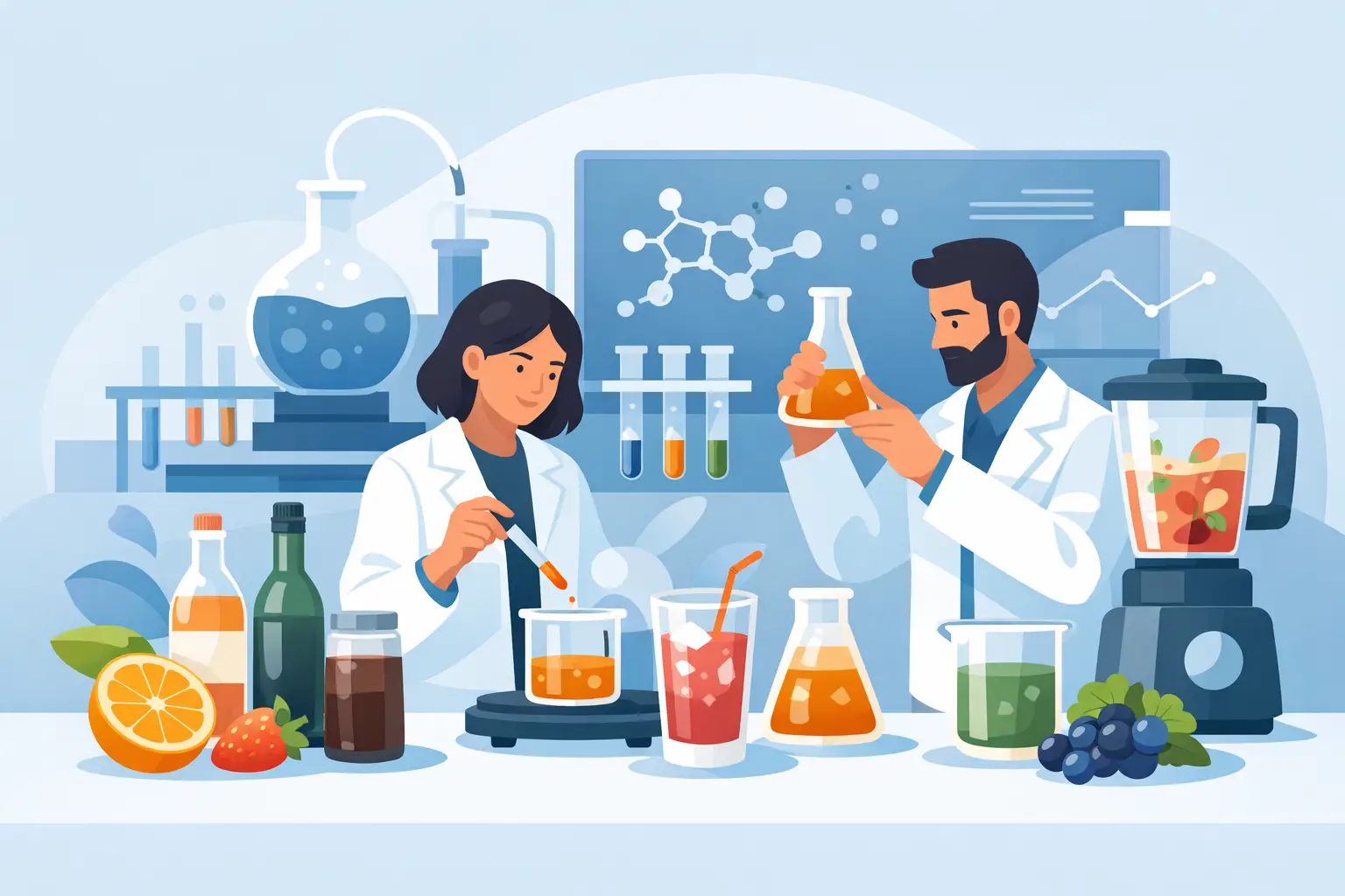 Pesquisa e desenvolvimento de bebidas na prática