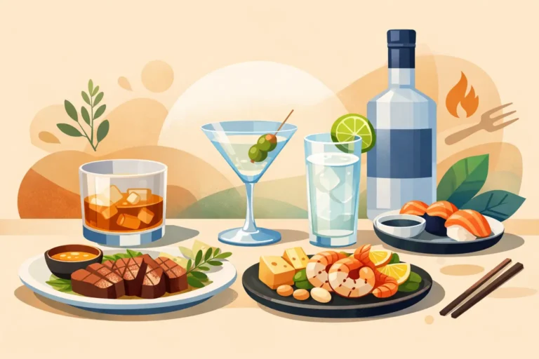 Como harmonizar destilados com comida sem erro