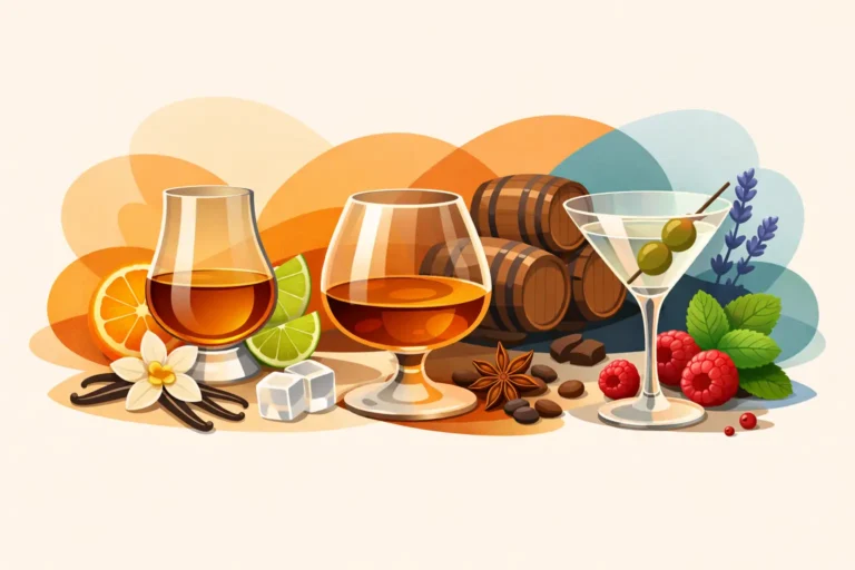 Guia de sabores para destilados premium na taça