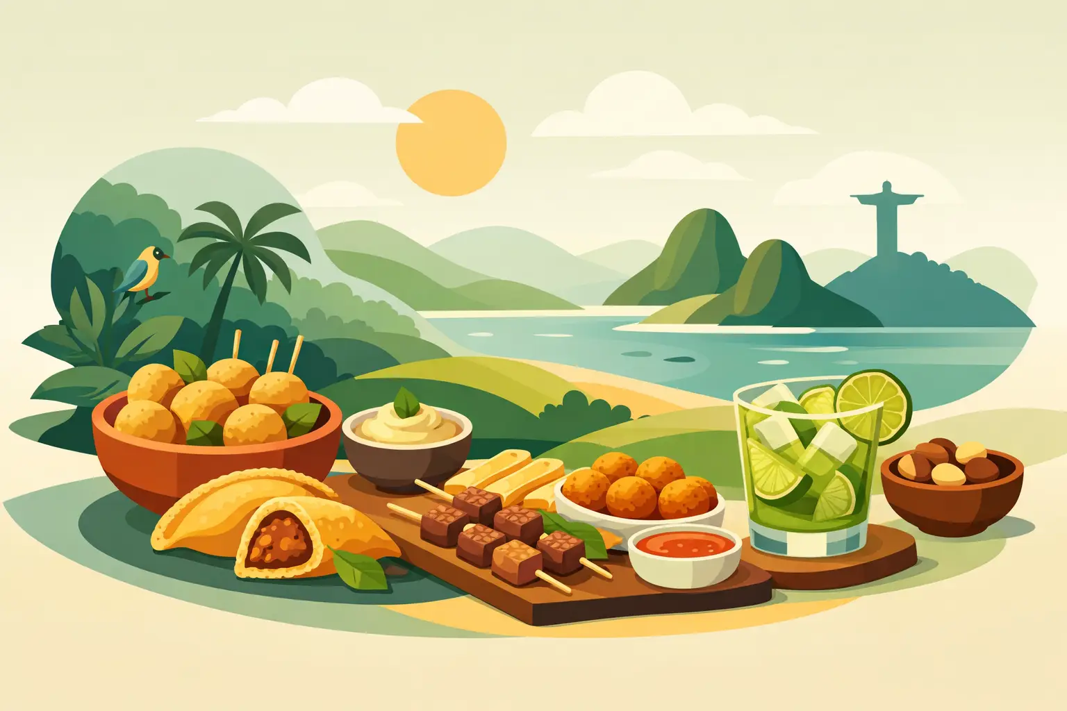 Aperitivos brasileiros com sabor de território